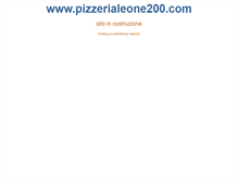 Tablet Screenshot of pizzerialeone200.com